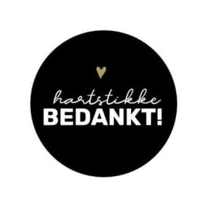 Sticker-hartstikke-bedankt--50-mm-zwart